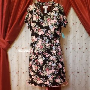 Black floral dress